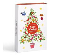 Galison Andy Warhol Christmas Countdown - 12 Days Of Puzzles Featuring Iconic Whimsical Warhol 1950s Christmas Paintings Drawings and Prints