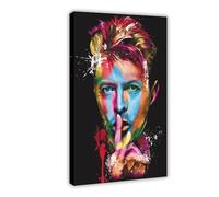 Andy Warhol David Bowie Canvas Poster Wall Art Decor Print Picture Paintings for Living Room Bedroom Decoration 16x24inch(40x60cm)