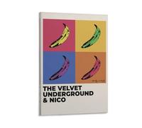 Andy Warhol Four Bananas Wall Art Print, Pop Art Print, Trendy Poster, Famous Gallery Wall Art Decor for Living Room, Art Gift For Friend Canvas Wall Art Decor Poster Print Framed 20x30inch