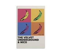 Andy Warhol Four Bananas Wall Art Print, Pop Art Print, Trendy Poster, Famous Gallery Wall Art Decor for Living Room, Art Gift For Friend Canvas Wall Art Decor Poster Print Unframed 20x30inch