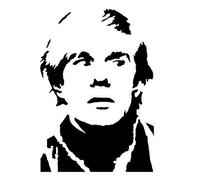 Andy Warhol Stencil | Iconic Pop Art Portrait Home Wall Decor & Art Stencil | Paint Bespoke Items and add Painted finishes to Walls, Fabrics, Furniture and More (S/17X25CM)