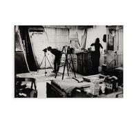 Andy Warhol Und Baby Jane Holzer in Der Fabrik Canvas Poster Bedroom Decor Landscape Office Room Decor Gift 12x18inch(30x45cm)