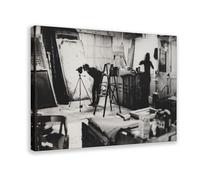 Andy Warhol Und Baby Jane Holzer in Der Fabrik Canvas Poster Wall Art Decor Print Picture Paintings for Living Room Bedroom Decoration 08x12inch(20x30cm)