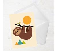 Andy Westface Keep Calm And Live Slow Greetings Card - Large Card