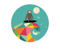 Andy Westface Surfs Up Men's T-Shirt - White - L - White