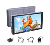 ANDYCINE X5L 6 Inch 1200 Nits Camera Field Monitor, Built-in 3000 mAh, 4K HDMI 60 Hz, Aluminium Housing, Full HD 1920 x 1080P, RGB Parade, Focus Peaking 3D LUTs (Black)