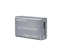 AndycineUVC2H UVC to HDMI Converter for DJI Pocket 3/4/4p | HDMI to USB Converter Compatible with DJI Osmo Action 4/5 ,Pocket3, Pocket4/ 4pro, Insta360, PTZ Camera for Live Streaming