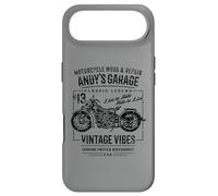 Andy's Garage Vintage Motorcycle Design for the Name Andy Case for iPhone Air
