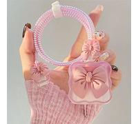 Andy's Orchids Cute Charging Cable Protector Case, Cute Bow Knot Charging Protector Cover Lovely Design for iPhone 18/20W