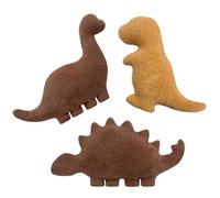 Andywoo Dino Nuggets Chicken Pillow Stuffed Plush Dinosaur Chocolate Pillow Stuffed Toys for Boys Girls Funny Birthday Gifts for Kids Teens Adults (3 Pack S)