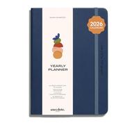 Anecdote 2026 Planner: 52 Week Daily Planner, Yearly, Monthly & Weekly Workflow for Planning Your Success - Vegan Leather Hardcover, Start Anytime & Achieve your Goals - Ocean Blue