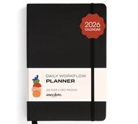 Anecdote Daily Planner w/ 2026-2027 Calendar | Start Anytime 26 Weeks Undated | 1 Page per Day | 8.5" x 5.2" | Hardcover To-Do List Organizer, Plan Your Success, Achieve Productivity Goals