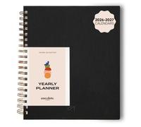 Anecdote Spiral Planner w/2026-2027 Calendar (8.5" x 10") | Start Anytime - 52 Weeks, Undated Planner Pages | To-Do List Organizer, Plan Your Success, Achieve Productivity Goals (Black)