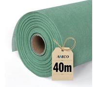 Aneco 1 Roll Non-Woven Table Runner, 30 cm x 40 m, Eucalyptus Sage Green Table Runner, Decorative Table Runner for Wedding, Birthdays, Elegant Table Decorations