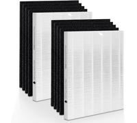 Aneedmore C545 Replacement Filter for Winix S Air Purifier. 2 True HEPA(H13) Filter + 8 Activated Carbon Filters，Part No. 1712-0096-00 and 2522-0058-00 (10)