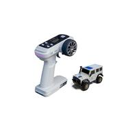 aneegfpv LDARC X43 1:43 RTR MINI Remote Control Crawler 4WD Racing Climbing Vehicle Toy CT01 Transmitter 1/43 Model Car Desktop RC Car (Grey)