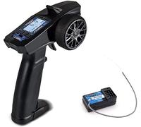 aneegfpv Turbo RC Remote and Receiver P32 2.4G 4CH RC Controller LCD Display with Waterproof Radio Transmitter 91803G-C for RC Car Boat PK FS-GT3B (P32)