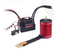 AneegPFV F540 3000KV Waterproof Brushless Motor and ESC 45A Combo Set RC Car Motors For 1/10 Rc Car Tami-ya Axial Redcat (F540-3000KV+50A)