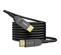 Anehmeta 8K Fibre Optic HDMI Cable 15 Metres, Long Active HDMI 2.1 Cable 48 Gbps Ultra High Speed 8K @ 60Hz 4K @ 120Hz HDR10 eARC 3D HDCP 2.3 Compatible with Laptop, Monitor, PS5, PS4, Xbox, HDTV
