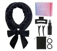 Anei Black Curling Set - Fashionable Hair Styling Kit with Headband, Clips & Spray Bottle | Easy to Use for Daily Styling, Parties & Salons | Perfect for Women with Long/Medium Hair
