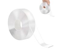 Anei Double Sided Tape Heavy Duty Waterproof Removable Reusable Clear Adhesive Extra Strong Double Sided Tape Removable Sticky Tapefor Pictures Clothes Carpets (3M x 2CM x 2MM)