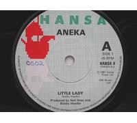 Aneka - Aneka Little Lady 7" Hansa HANSA8 EX 1981 there is a 2mm drill hole in label rim, there is handwritten number on label