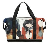 Anekke | Alma Expandable Suitcase | Women's Luggage Large Cabin Size with Expander | 52 x 36/58 x 22 cm | Multicolour, Material: Polyester, 52 x 36/58 x 22 cm, Material: Polyester, 52 x 36/58 x 22 cm