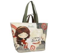 Anekke | Beach bag Muse | Women's bag with zip closure shoulder bag synthetic | 49 x 36 x 7 cm | Multicolor