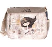 Anekke Large Memories Crossbody Bag - Versatile Style with Back Pocket | Lined Interior and Adjustable Handle | Measures: 33 x 26 x 13 cm, Various, Large