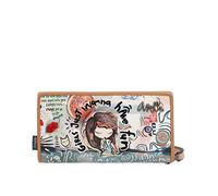 Anekke - Women's Large Wallet - Leatherette Wallet with Zip Closure and Clasp - Fun & Music Collection - Accessories and Accessories, various