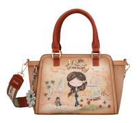 Anekke handbag Peace & Love Bowling Short Handle Bag Camel