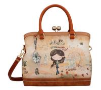 Anekke handbag Peace & Love Kiss Short Handle Bag Camel