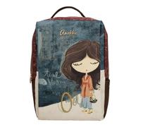 Anekke leisure backpack laptop backpack with laptop compartment Tulip Travel Backpack Multicolor multicolored