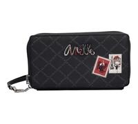 Anekke Mademoiselle Passport Wallet ID Card Holder Multicolor Dark Grey