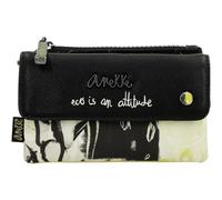 Anekke Memories Wallet with Flap - Elegant with Double Compartment and Zip Closure | Lined Interior | Measurements: 14 x 8 x 3 cm