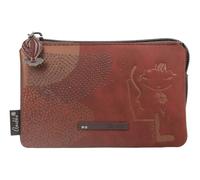 Anekke Odyssey 3 Compartment Purse Multicolor Dark red