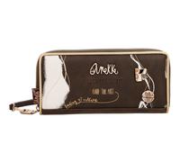 Anekke purse Nature Shodō RFID Wallet L Brown