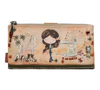 Anekke purse Peace & Love RFID Wallet L Camel