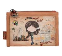 Anekke purse Peace & Love RFID Wallet S Camel