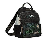 Anekke,Women's Backpack,Medium Bag,Leatherette Travel Bag with 2 Handles 3 Pockets,Double Handle Handbag,Voice Nature Woods Collection,Women's Accessories and Accessories,27x27x13 cm, multicoloured