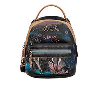 Anekke - Women's Backpack - Mini Size - Zipper Closure - 2 Handles and 2 Pockets - Mediterranean Collection - Made of 100% PU - Measures 17 x 21 x 10 cm, multicoloured, One size