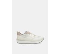 Anekke Women's Casual Stylish Sneakers with Track Sole, Black/White, 8 UK