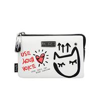 Anekke - Women's Medium Purse - Leather Hand Wallet with Zip Closure - Triple Wallet - Fun & Music Collection - Accessories and Accessories - 15 x 9 x 2 cm, various, One size