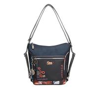 Anekke - Women's Shoulder Bag Convertible into Backpack - Large Multi-position Leatherette Wallet - Contemporary Double Handle Shoulder Bag - Measure 24 x 26 x 11 cm