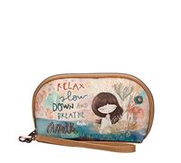 Anekke - Women's Toiletry Bag - Medium Size - Leatherette Pencil Case with Hand Handle, Pocket and Zip Closure - Mediterranean Collection - 19x12x5cm, various, One Size