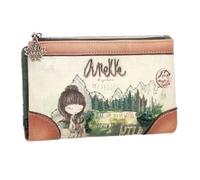 Anekke - Women's Wallet - Large Wallet - RFID Protection - Leatherette Pencil Case with Zipper and Clasp - The Forest Collection - Women's Accessories and Accessories - 18x10x3cm, multicoloured,