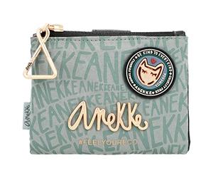 Anekke - Women's Wallet Small Wallet for Women Leatherette Wallet with 2 Compartments and Zip Voice Nature Woods Collection Accessories and Accessories 12x9x3cm, Multicolor, One Size