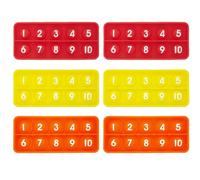 Anemeeoke 10 Frames Counting Toys 10 Frame Bubble Fidget Toys, Math Numbers Games, Montessori Educational Toy for Preschool Classroom Learning