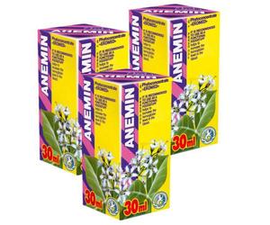 Anemin PhytoConcentrate (Pack of 3) 21 Day Course - Natural Plant Extracts - Hemoglobin - Iron Deficiency - Vitamin B12 Folic Acid Deficiency - Anemia