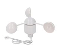 Anemometer Cup Speed Measuring Sensor Cup anemometer for weather Weather Station, 3 Cups Wind Measuring Detector, RJ11 Connector 3 Cups Wind Direction Gauge wind speed sensor for Weather Meter nan